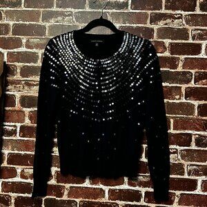 Banana Republic Sequin Merino Wool Cardigan